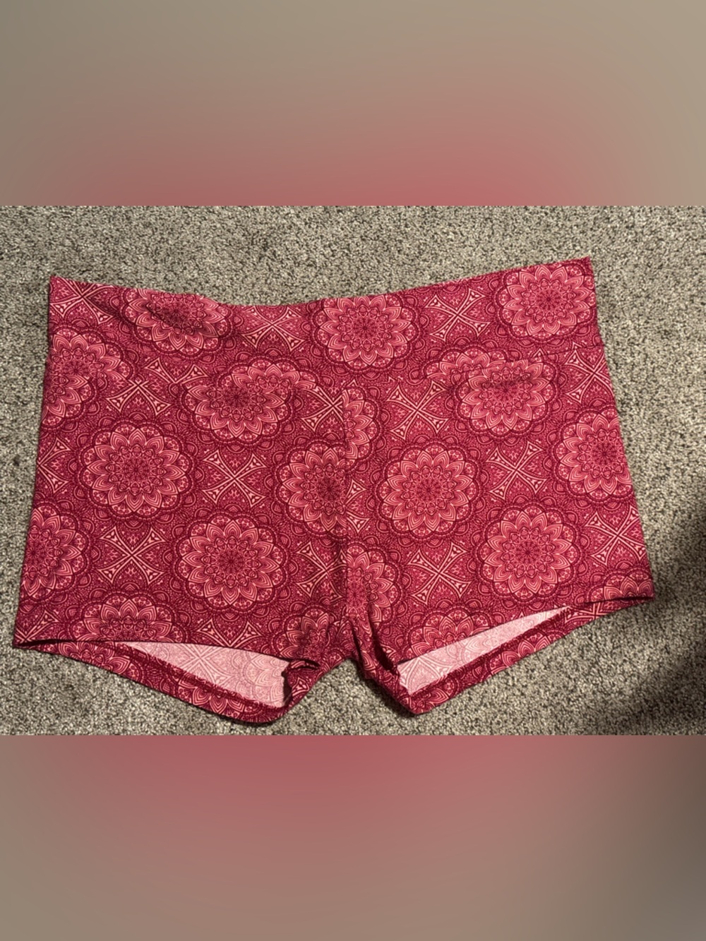 Bobbie Brooks Pink Patterned Sleep Shorts